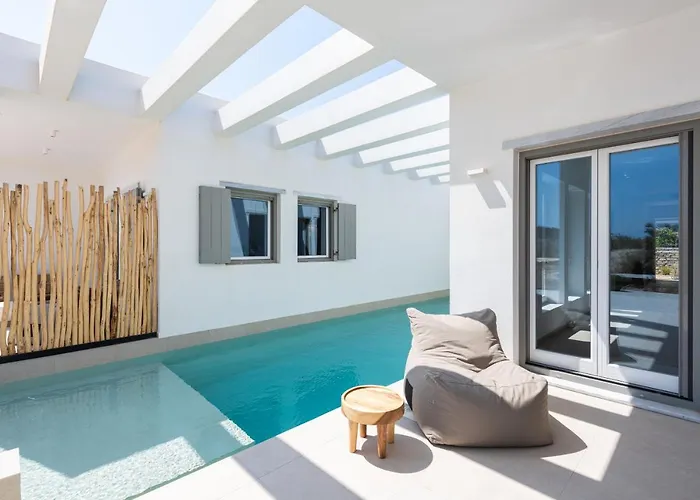 Exclusive Luxury Moca Beachfront Villa, Molos, Paros Villa